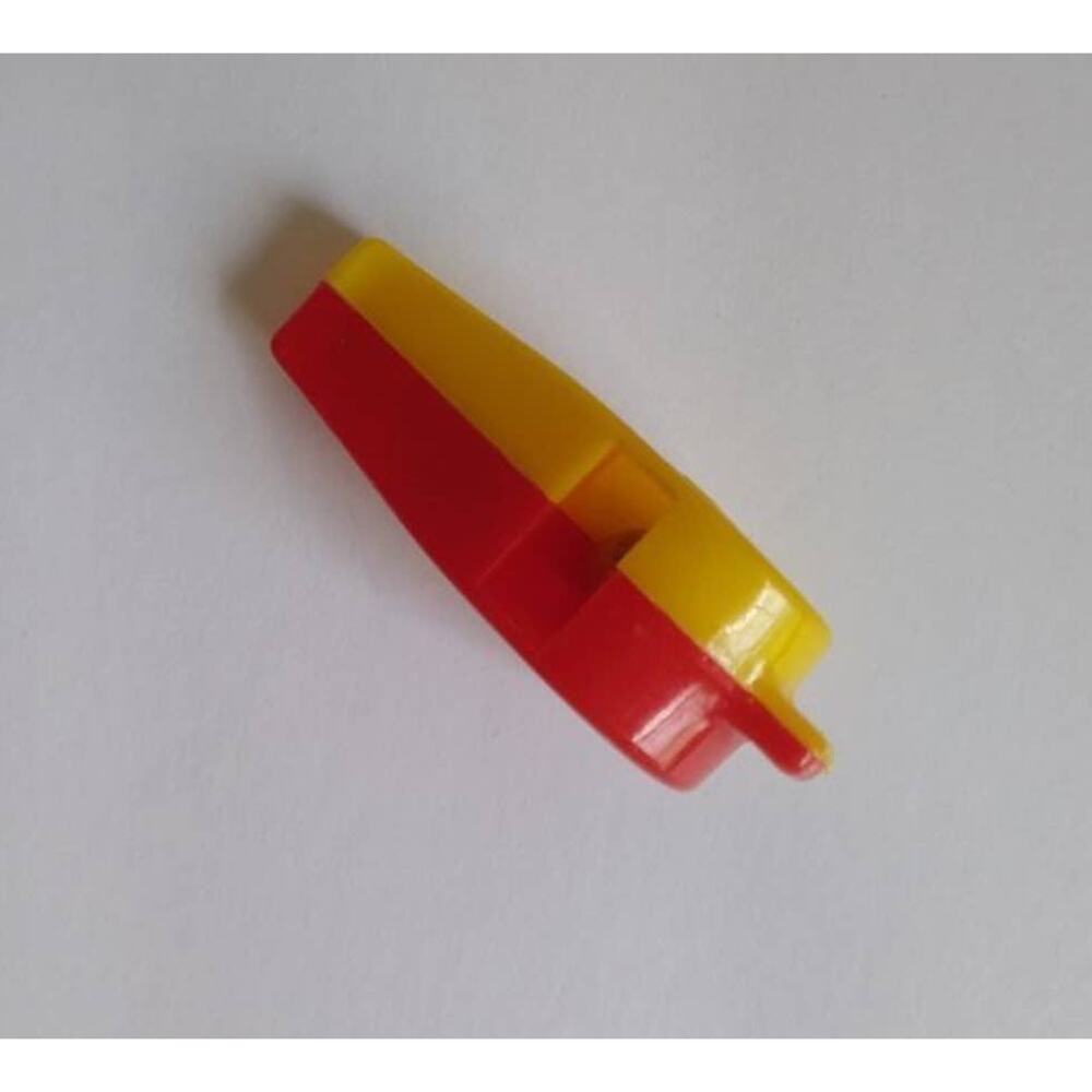 Mr Peanut Whistle Vintage 1950s Hard Plastic Embossed Planters Red & Yellow